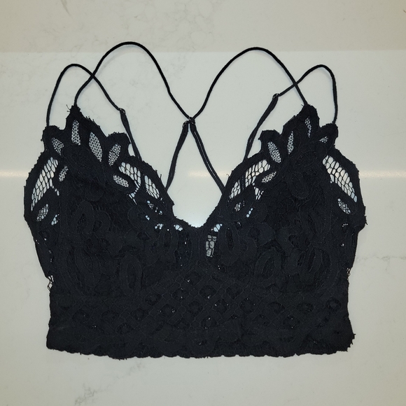 FREE PEOPLE Adella Black Lace Bralette - Picture 3 of 7